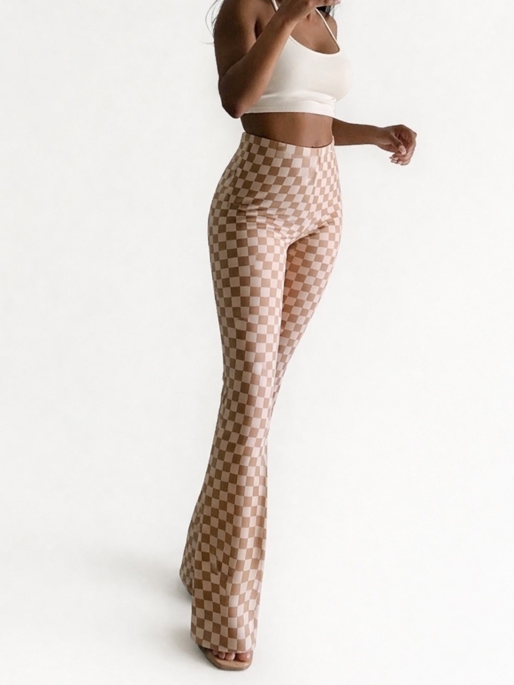 COTTON ON TAN FLARE PANTS